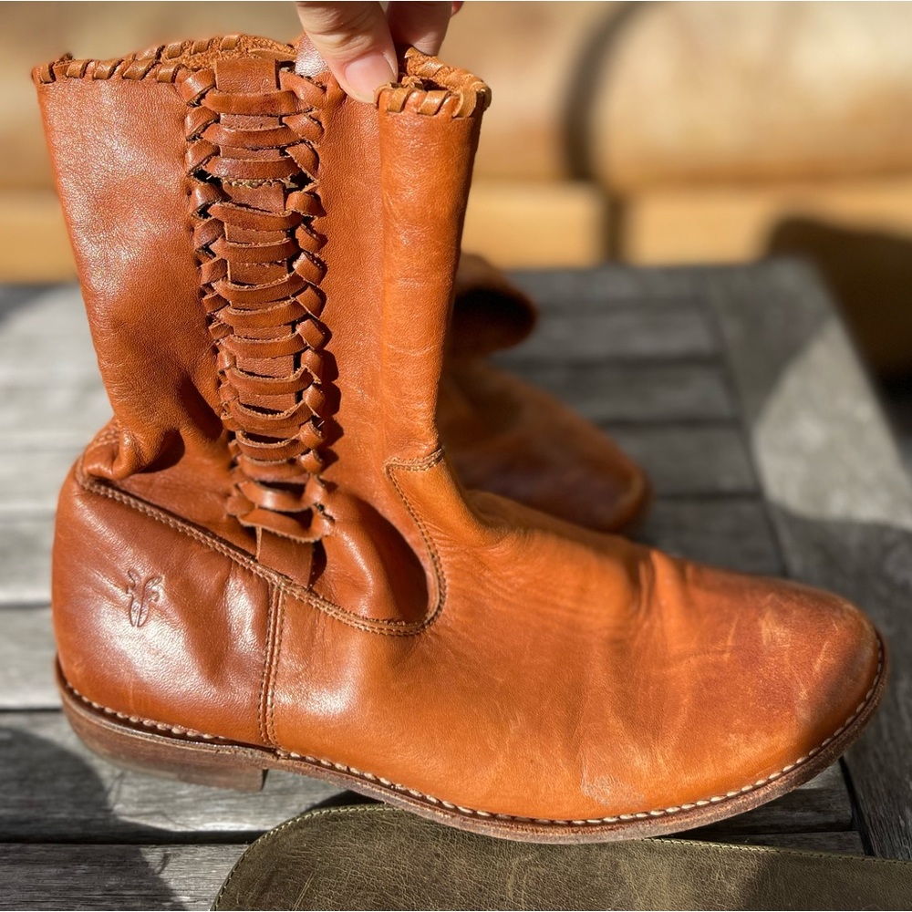 Frye ankle leather boots